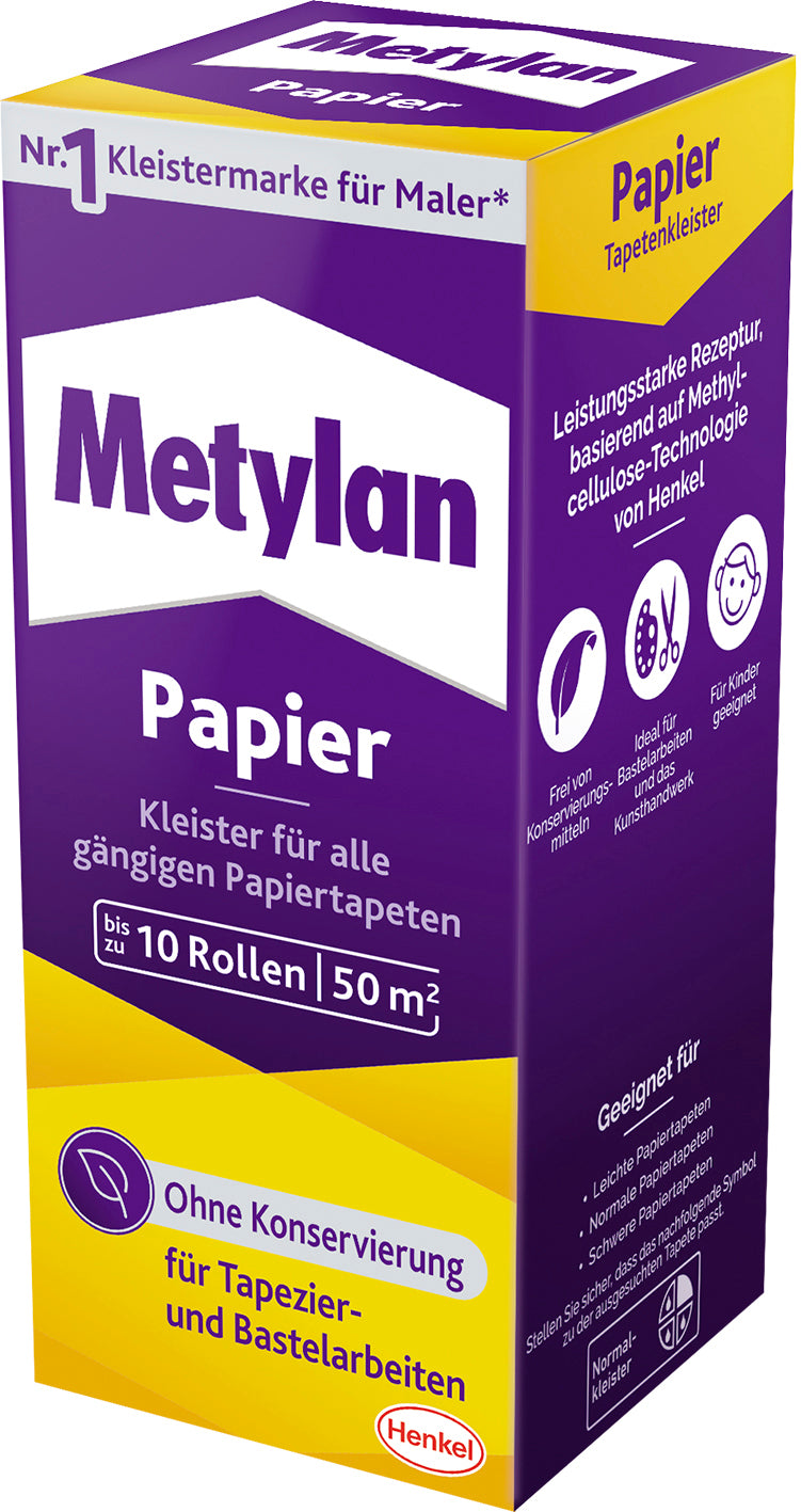 Metylan Papier 125 g Normalkleister, transparent für innen
