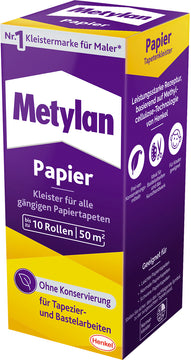 Metylan Papier 125 g Normalkleister, transparent für innen