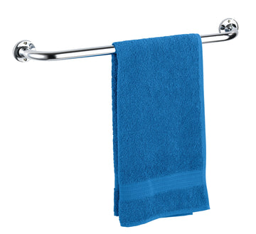 WENKO Basic Handtuchstange 1-fach aus Edelstahl, glänzend