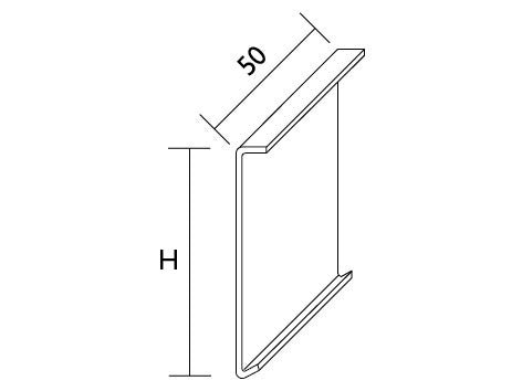 PROLINE PROFORM Verbinder T, 75 mm, aluminium natur