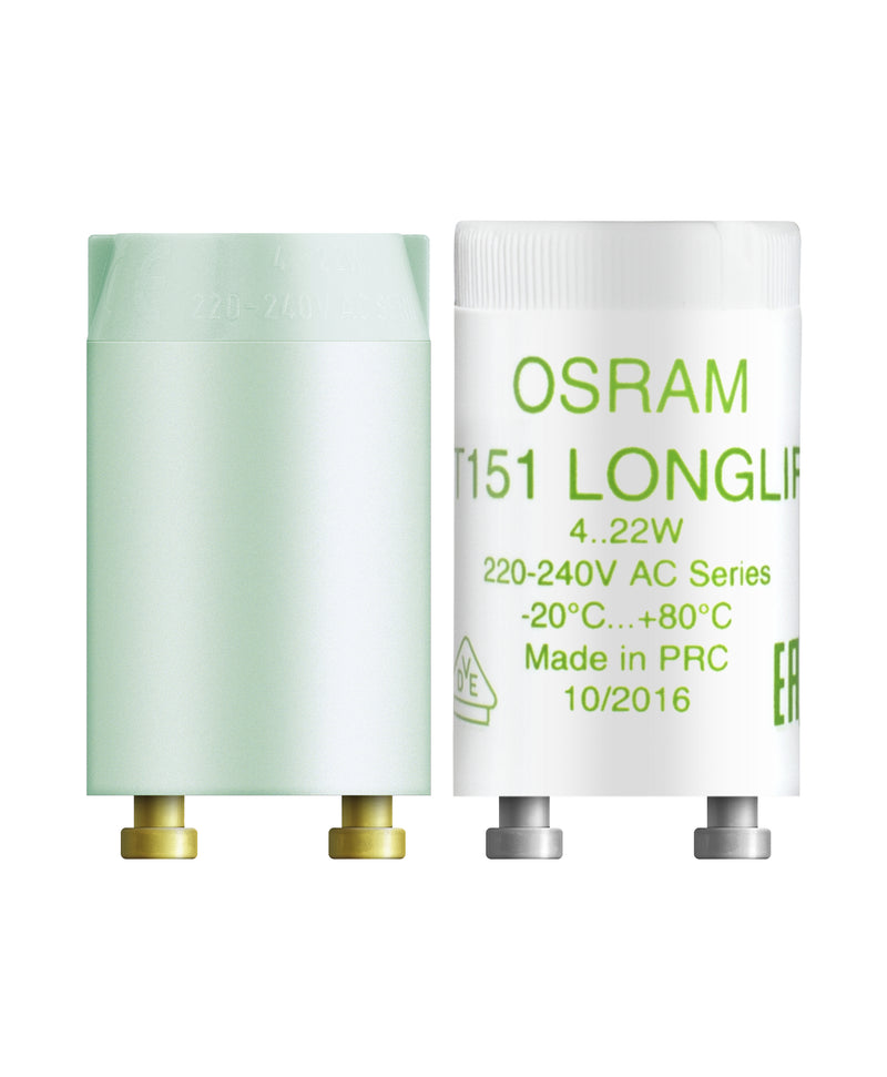 Osram Starter ST 151, weiß, 4–22 W, für Leuchten in Reihenschaltung