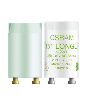 Osram Starter ST 151, weiß, 4–22 W, für Leuchten in Reihenschaltung