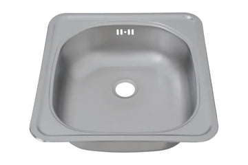 Respekta Einbauspüle Dallas Edelstahl Silber, 1 Becken zum Einbau