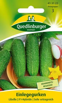 QUEDLINBURGER SAATGUT Einlegegurke „Libelle F1“, F1-Hybride, Gemüsesamen