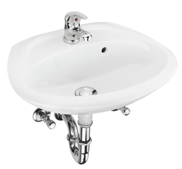 CON:P HWB Combi-Pack weiß mit EHM, Standard-Waschtisch-Set