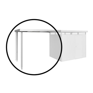 Biohort Seitendach für Gerätehaus HighLine H2 L Silber-metallic