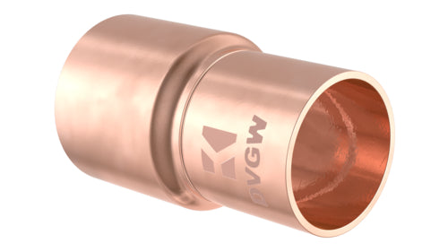 Schütte CU Reduziernippel blank 28 mm x 22 mm, 1 Muffe