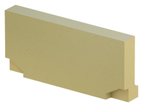 ACO Self® Euroline Stirnwand 60 H, 55 mm, Zubehör für Entwässerungsrinnen