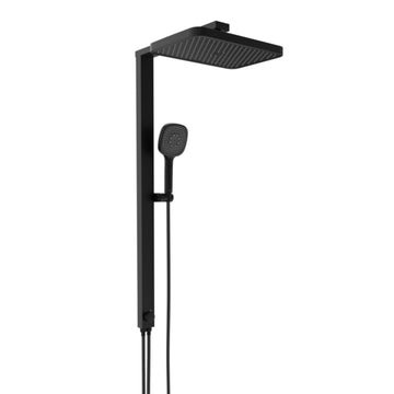 Schütte La Palma Überkopfbrause-Set schwarz matt mit Anschluss 1/2 Zoll