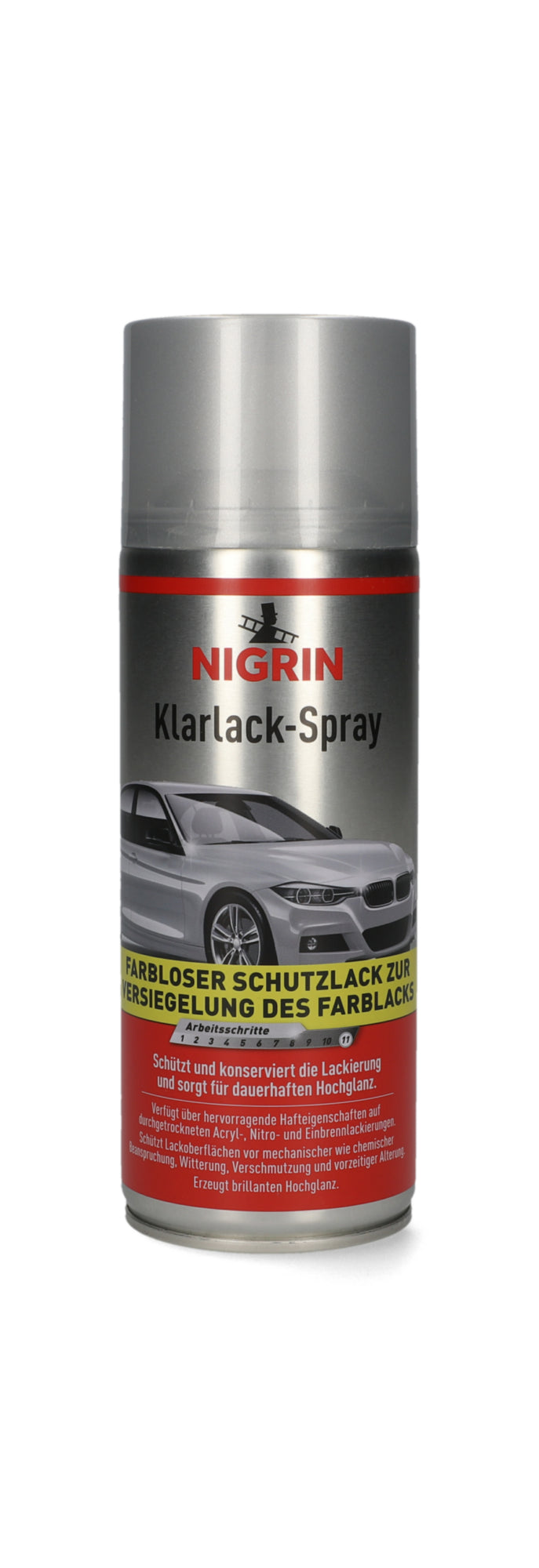 Nigrin Klarlackspray farblos zur Versiegelung, 400 ml