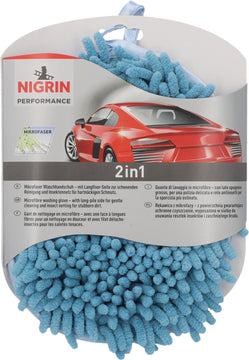 Nigrin Performance Waschhandschuh Microfaser für schonende Reinigung