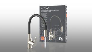 SCHÜTTE Spültischarmatur Flexo, Edelstahl/Schwarz