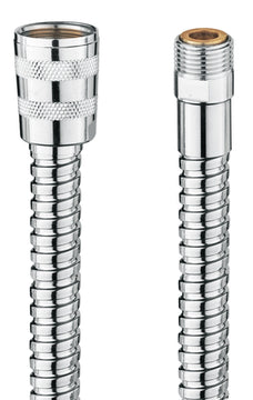 Cornat Brauseschlauch chromfarben, 1/2"-3/8", Länge 125 cm