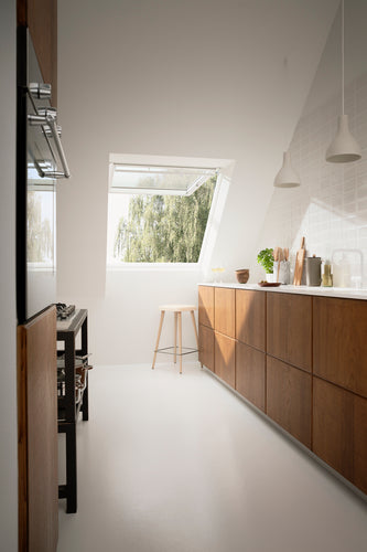 VELUX GPU Klapp-Schwing-Dachfenster mit Polyurethan THERMO Alu, 114x140 cm