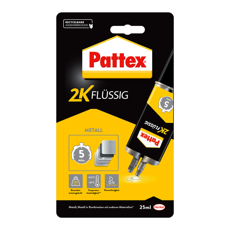 Pattex Kraft Mix Metall 35 g Spritze (metallfarben)