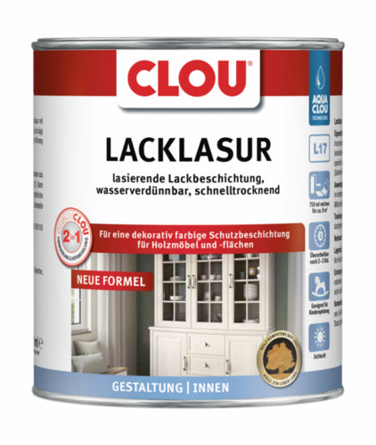 CLOU Aqua CombiClou Lack-Lasur L17 Nr.7 – Dunkel-Nussbraun
