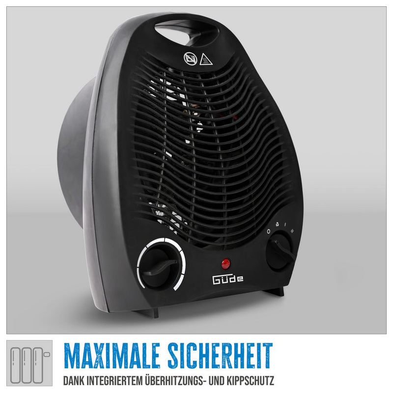 Güde Heizlüfter GH 2000 B, Elektroheizgerät für Innenbereich