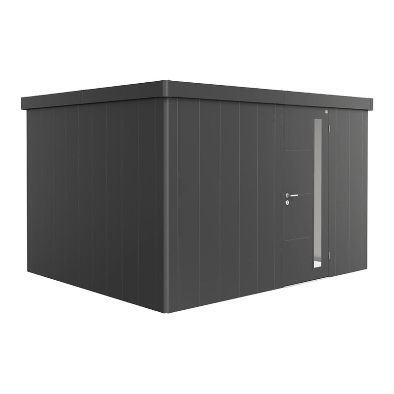 Biohort Gerätehaus Neo Gr. 3D (348 × 292 × 222 cm) Dunkelgrau-metallic Standardtür