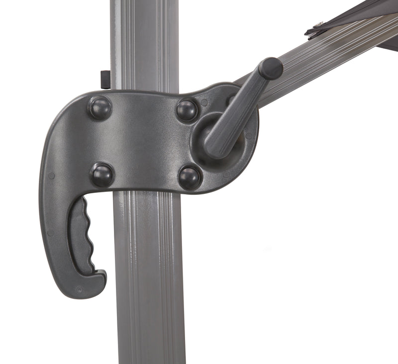 Schneider Schirme Rhodos Rondo Ampelschirm anthrazit/silbergrau, rund 350x280