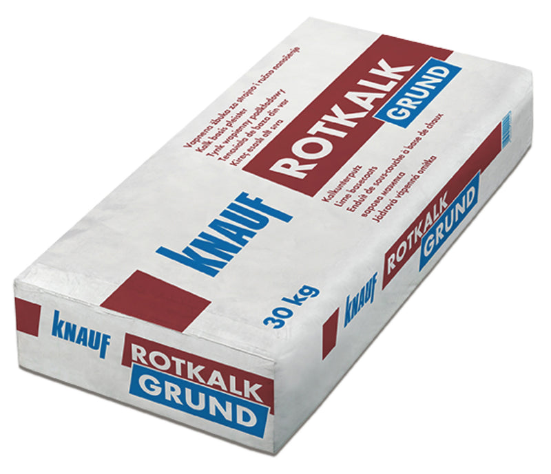 Knauf Rotkalk Grund Kalkputz rötlich-braun, innen & außen, 30 kg