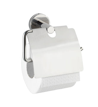 WENKO Bosio Toilettenpapierhalter mit Deckel Edelstahl
