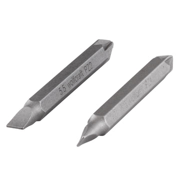 Wolfcraft Doppelbits 65 mm, sortiert (PZ/SL), 2-teilig