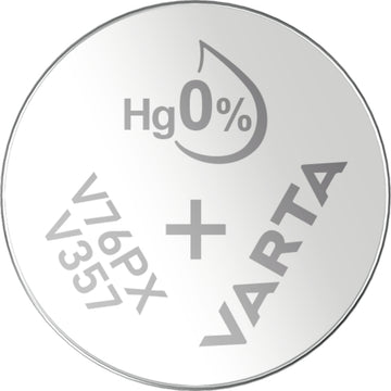 VARTA V76PX Knopfzelle, 1,55V, Silberoxid-Zink, im Blister silber