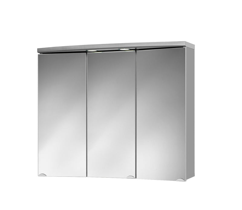 Jokey Spiegelschrank Ancona LED, 3-türig, alufarben, inkl. LED-Spots