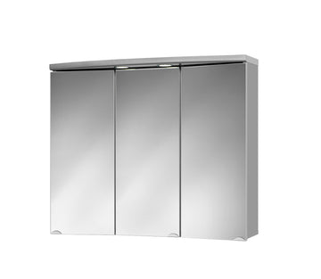 Jokey Spiegelschrank Ancona LED, 3-türig, alufarben, inkl. LED-Spots