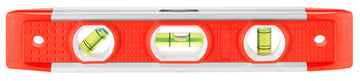 CONNEX Torpedo-Wasserwaage rot, 200 mm Länge, ohne Griff