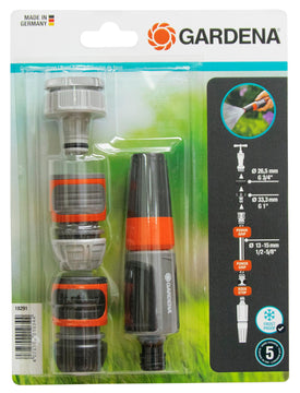 GARDENA Grundausstattung Spritzen-Set mit Wasserstop (Anschluss 13 mm/1/2")
