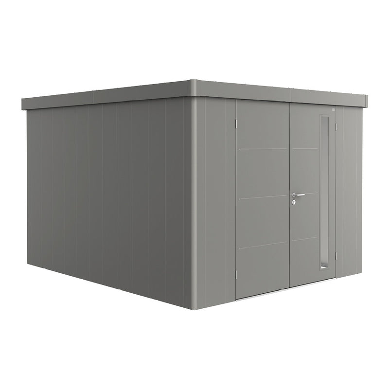 Biohort Gerätehaus Neo Gr. 4C (292 × 348 × 222 cm) Quarzgrau-metallic Doppeltür