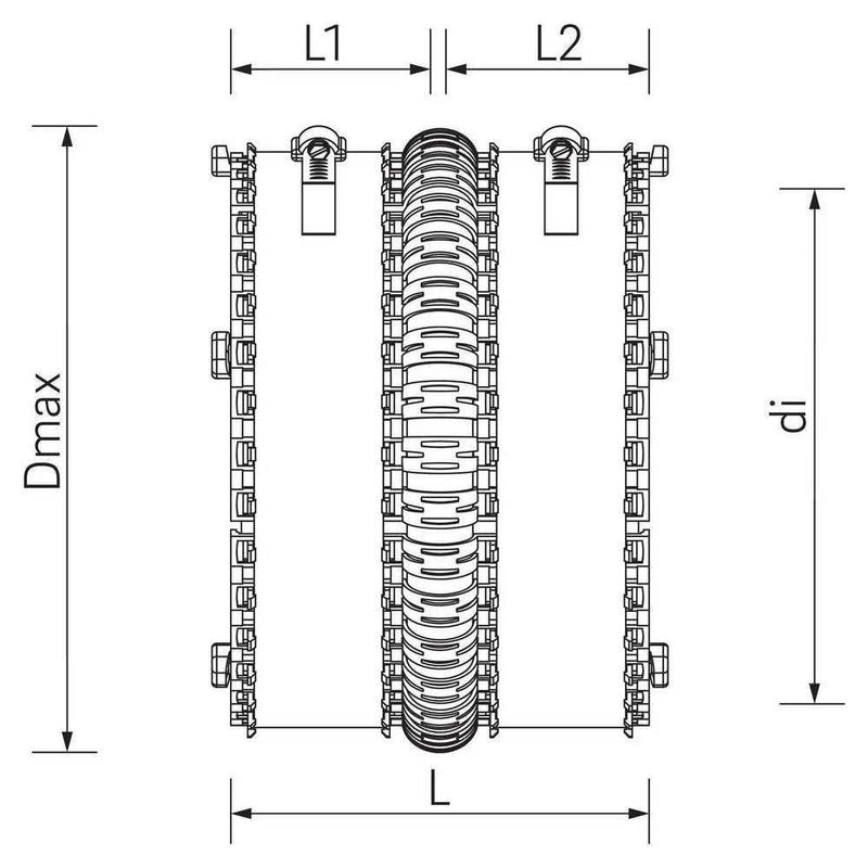 REHAU AWACONNECT Flex+ Kupplung Typ 160, 159–202 mm