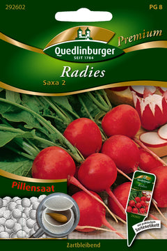QUEDLINBURGER SAATGUT Saxa 2 PG 8 Premium Pille Radies rot