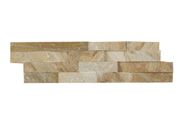 FLIESENMAX Brickstone Schiefer grau-beige – Fliese 15×55×1,5–2,5 – Bild 1