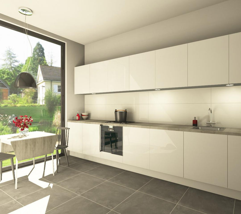 FLIESENMAX WF Neve Satin weiß, seidenmatt – Wandfliese 40 x 120 cm – Bild 4