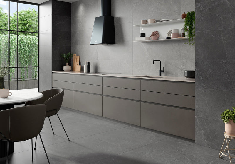 FLIESENMAX FZ Storm Grey Fliese 90 x 90 cm in Storm Grey – Bild 2