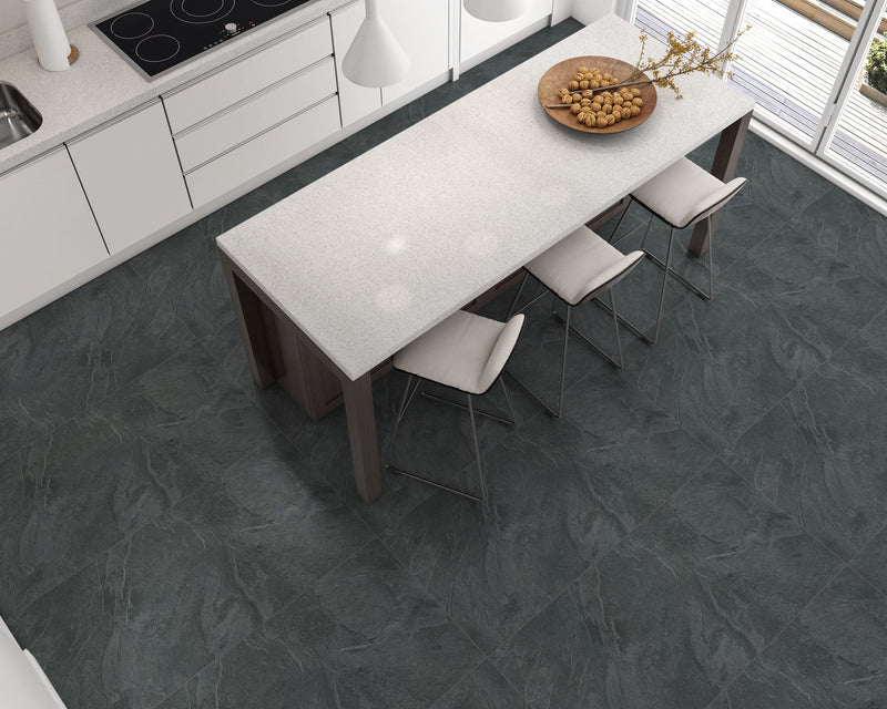 FLIESENMAX FZ AURA Antracita – Bodenfliese 60 x 120 x 0,9 cm – Bild 2