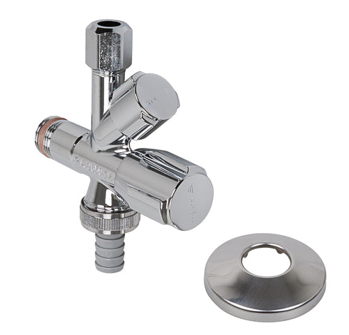 SCHELL COMFORT Kombi-Eckventil 1/2" verchromt, mit ASAG und SV