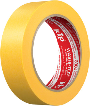 Kip Fineline-Tape Washi-Tec Typ 3308 Abdeckband Papier gelb 30 mm x 50 m