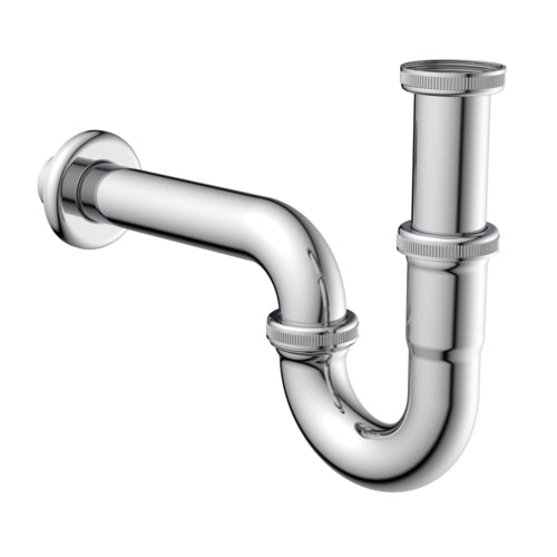 Schütte Röhrensiphon Plus 1¼ Zoll x 32 mm verchromt, Wandanschluss 32 mm