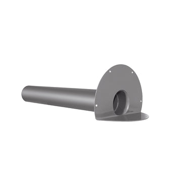 FLECK Winkelablauf DN100 mit Flansch aus Hart-PVC
