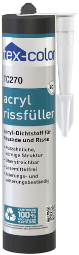 Tex-Color Acryl Dichtstoff TC270, weiß, Innen & Außen, 300 ml