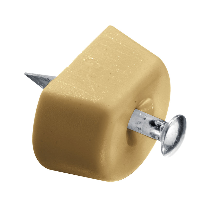 HSI Bodenträger mit Nagel, Kunststoff Buchefarben (20 Stück)