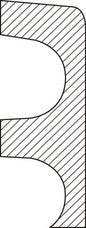 Osmo Abachi Rohrverkleidung Sockelleiste, massiv, roh, 2400×80×30 mm
