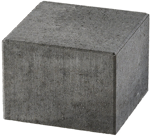 KANN LYANA® Mauer Halbelement ohne Fase vulkananthrazit, Beton