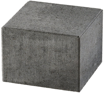 KANN LYANA® Mauer Halbelement ohne Fase vulkananthrazit, Beton