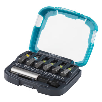 Wolfcraft Bitbox 2K sortiert Bit-Satz 7-teilig, Kassette