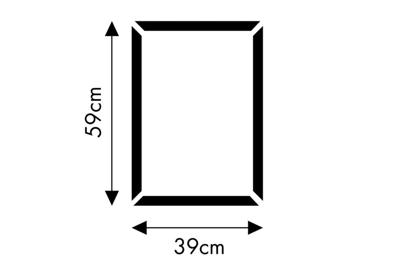 N M C Rahmenset DECOFLAIR HDPS CL2 Fassadenprofil, Rahmenprofil (2x39 cm + 2x59 cm)
