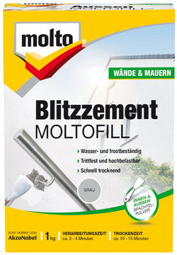 Molto Moltofill Blitzzement für innen und außen